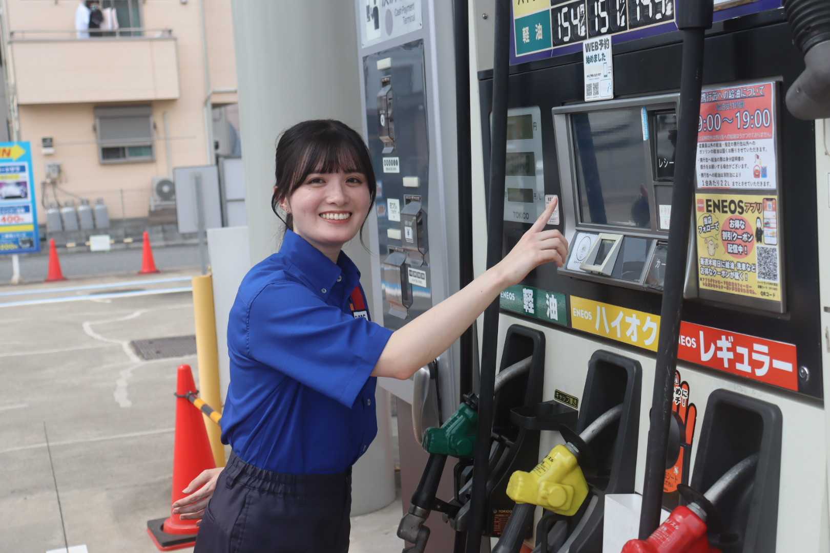 給油機の操作もお気軽にお声がけください