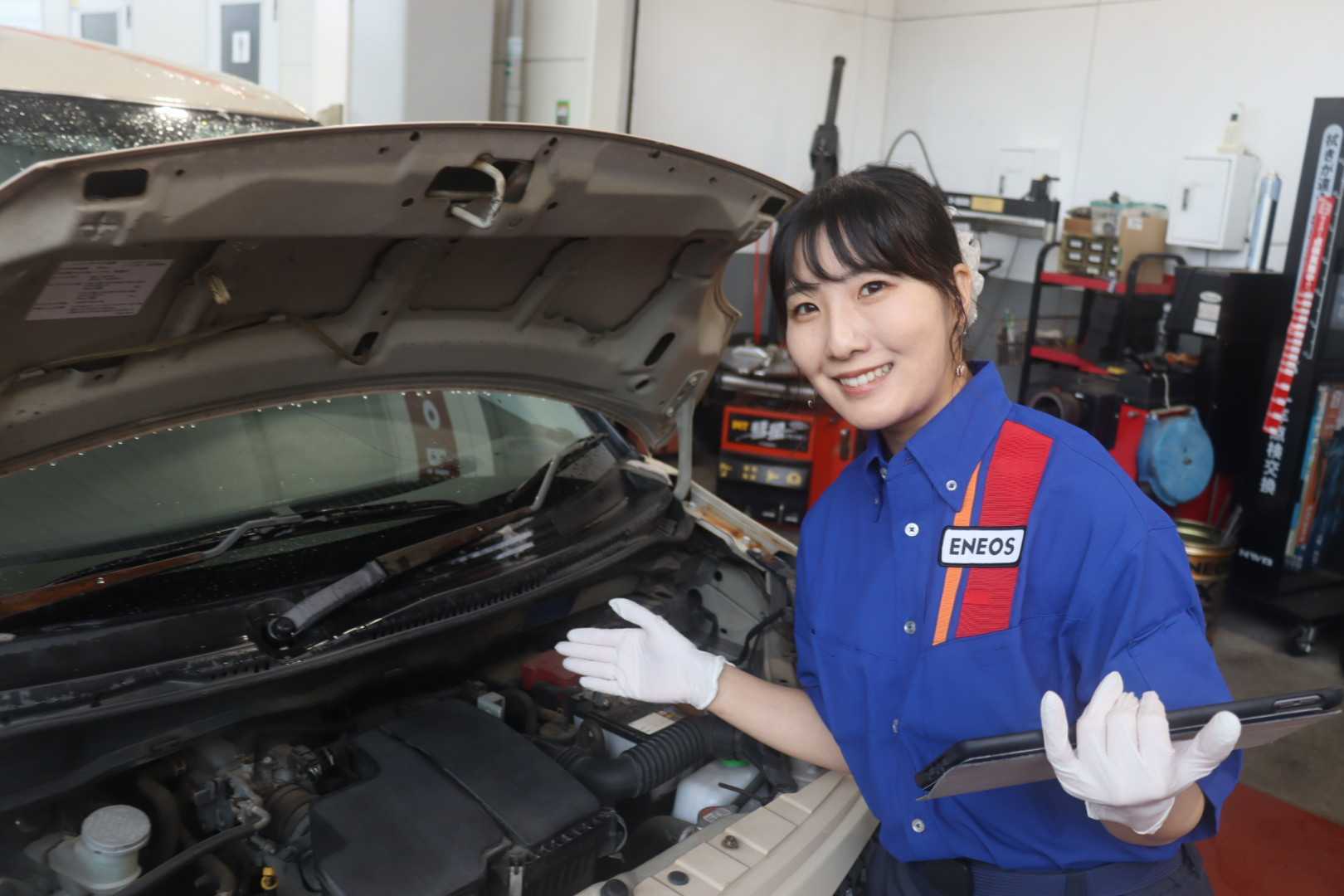 国家整備士が丁寧に点検します