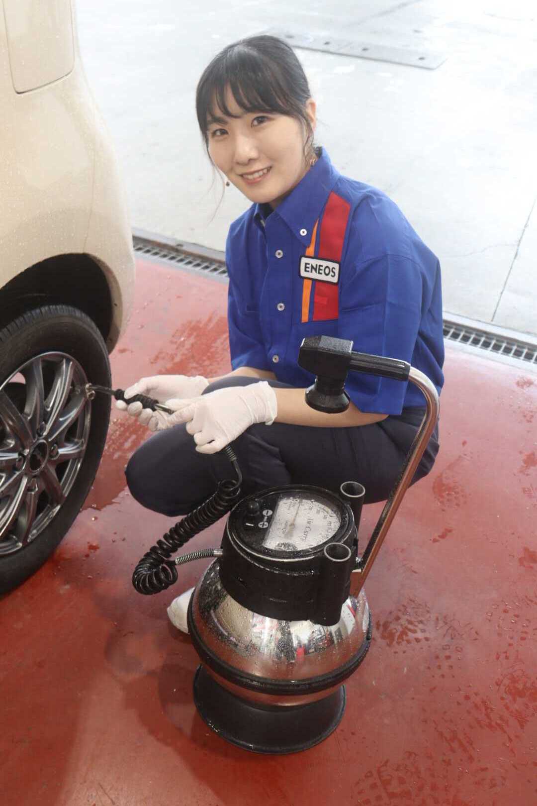 空気圧チェックもお気軽に